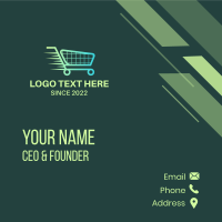 Fast Ecommerce Cart Business Card Design