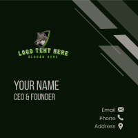 Angry Wolf Gaming Business Card Design