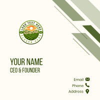 Agriculture Farming Land Business Card Design