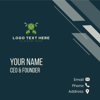 Gardener Shovel Plant Business Card Design