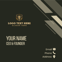 Rustic Bull Ranch Business Card Design