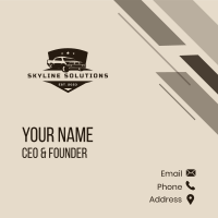 Automotive Sedan Garage Business Card Design