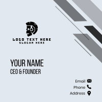 Black Skull Headphones Business Card Design