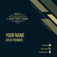 Racing Automobile Garage Business Card Design