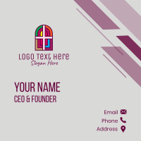 Religious Church Cross Business Card Design