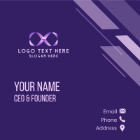 Purple Gradient Ampersand Business Card Design