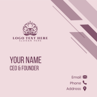 Natural Flower Petal Business Card Design