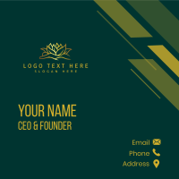 Lotus Massage Therapy Business Card Design
