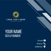 Mechanical Gear Wrench Business Card Design