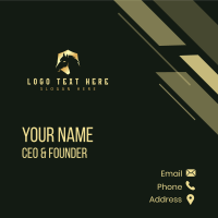 Equine Horse Shield Business Card Design