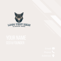 Mad Wolf Gaming Business Card Design