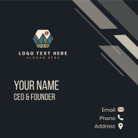 Mountain Outdoor Adventure Business Card Design