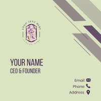 Butterfly Flower Garden Business Card Design