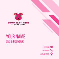 Stuffed Toy Puppy Business Card Design