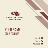 Vintage Truck Mover Business Card Design