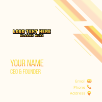 Retro Gaming Arcade Business Card Design