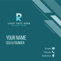 Arrow Express Letter R Business Card Design