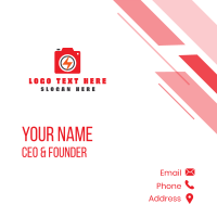 Thunder Lens Camera Business Card Design