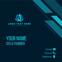 Creative Ribbon Startup Business Card Design