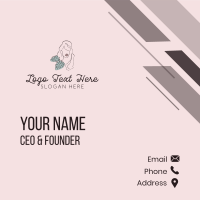 Feminine Beauty Woman Business Card Design