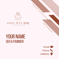 Nature Feminine Hairdresser Business Card Design