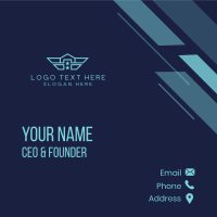 Navy Wing House Business Card Design