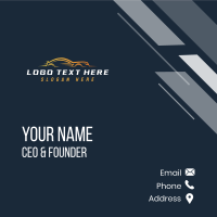 Fast Automotive Vehicle Business Card Design