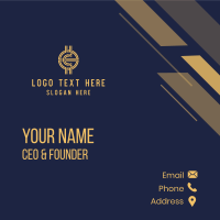 Crypto Letter C Finance  Business Card Design