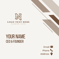 Retro Antique Boutique Business Card Design