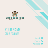 Puppy Paw Veterinary Business Card Design