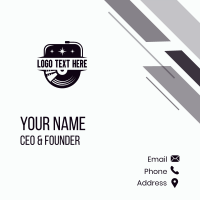 Music Vinyl Turntable Business Card Design