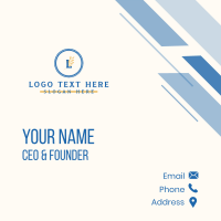 Mediterranean Restaurant Wordmark Business Card Design