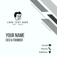 Kid Cartoon Character Business Card Design