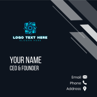 Technology Cyber Propeller Business Card Design