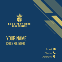 Volleyball Crown Business Card Design