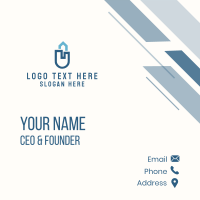 Blue Buildings Business Card Design