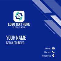 Compass Navigation App Business Card Design