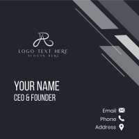 Elegant Lifestyle Letter AR Business Card Design