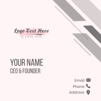 Beautiful Feminine Boutique Business Card Design