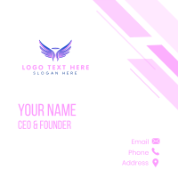 Angel Wings Halo Business Card Design