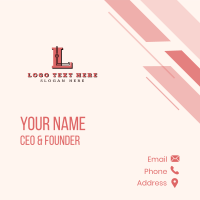 Industrial Firm Letter L Business Card Design