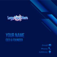 Modern Graffiti Mural Business Card Design