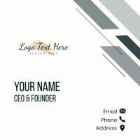 Paint Cursive Script Wordmark Business Card Design