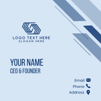 Geometric Company Letter S  Business Card Design