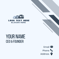Cargo Truck Distribution Business Card Design