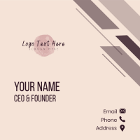 Feminine Handwritten Beauty Business Card Design