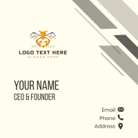 Bee Insect Honeycomb Business Card Design