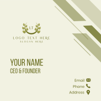 Elegant Vine Foliage Business Card Design