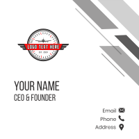 Airplane Flight Aviation Business Card Design