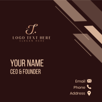 Elegant Script Boutique Business Card Design